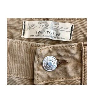 Free People Dakota Straight Leg Distressed Khaki Jeans, 25